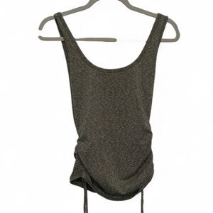 Joy Lab Green Gray Ruched Sides Tank Top Size XS